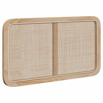Kopfteil mit Kopfteil Natur 100 x 55 x 3 cm Rattan