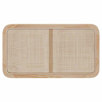 Kopfteil mit Kopfteil Natur 100 x 55 x 3 cm Rattan