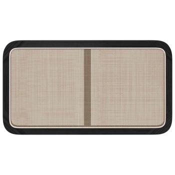 Kopfteil mit Kopfteil Schwarz 100 x 55 x 3 cm Rattan