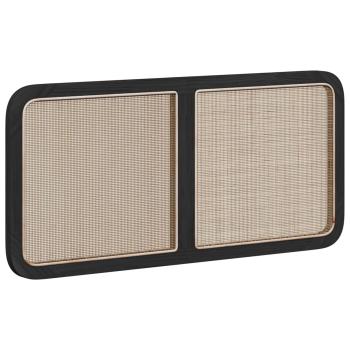 Kopfteil mit Kopfteil Schwarz 120 x 55 x 3 cm Rattan