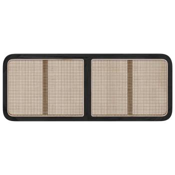 Kopfteil mit Kopfteil Schwarz 140 x 55 x 3 cm Rattan