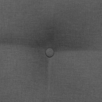 Rücken Kissen Dunkelgrau 80 x 24 x 50 cm Stoff