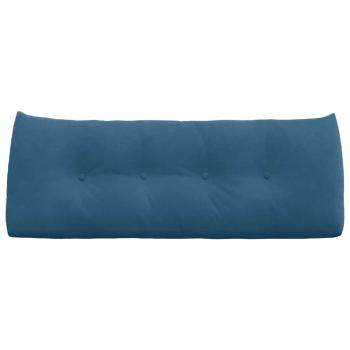 Rückenkissen Blau 120 x 24 x 50 cm Samt