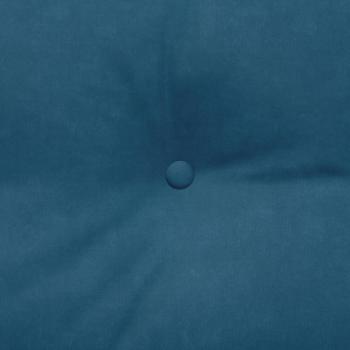 Rückenkissen Blau 120 x 24 x 50 cm Samt