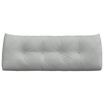 Rückenkissen Hellgrau 120 x 24 x 50 cm Samt