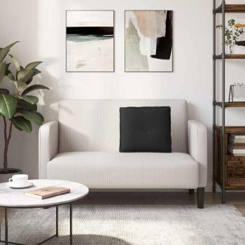 Rückenkissen Schwarz 50 x 45 cm Mikrofaserstoff