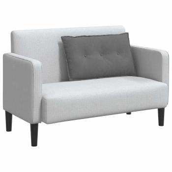 Rückenkissen Dunkelgrau 80 x 50 cm Mikrofaserstoff