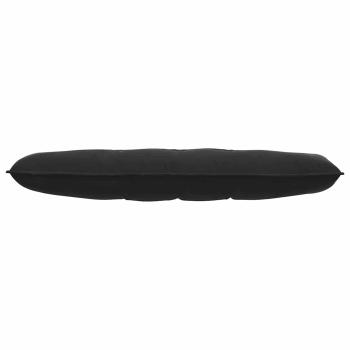 Rückenkissen Schwarz 140 x 50 cm Cordstoff