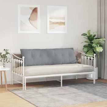 Rückenkissen Hellgrau 160 x 19 x 50 cm Stoff