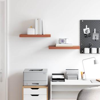 Wandregale 2 pcs Rot 50 x 23,5 x 4 cm Holzwerkstoff