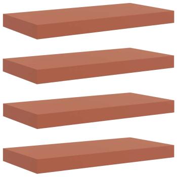 Wandregale 4 pcs Rot 50 x 23,5 x 4 cm Holzwerkstoff