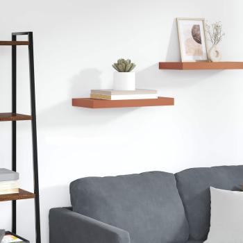 ARDEBO.de - Wandregal Wandmontiert Rot 60 x 23,5 x 4 cm Holzwerkstoff