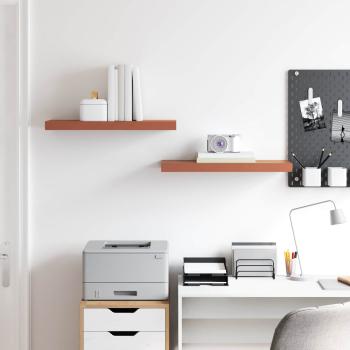 Wandregale 2 pcs Rot 60 x 23,5 x 4 cm Holzwerkstoff