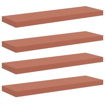 Wandregale 4 pcs Rot 80 x 23,5 x 4 cm Holzwerkstoff