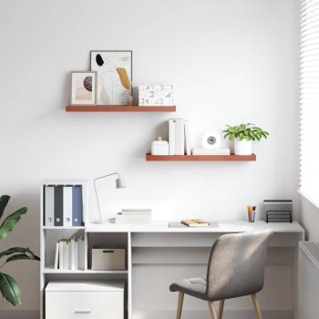 Wandregale 2 pcs Rot 90 x 23,5 x 4 cm Holzwerkstoff