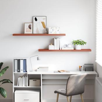 Wandregale 2 pcs Rot 120 x 23,5 x 4 cm Holzwerkstoff