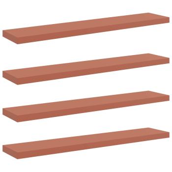 Wandregal 4 pcs Rot 120 x 23,5 x 4 cm Holzwerkstoff