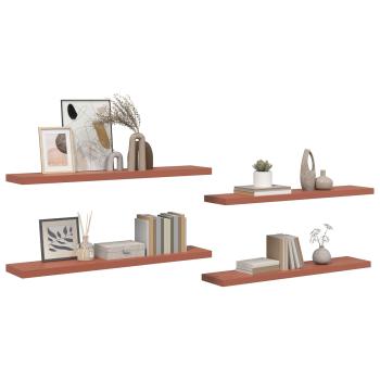 Wandregal 4 pcs Rot 120 x 23,5 x 4 cm Holzwerkstoff