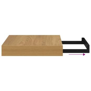 Wandregal Wandmontiert Braun 23 x 23,5 x 4 cm Holzwerkstoff