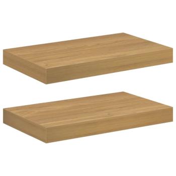 Wandregale 2 pcs Braun 40 x 23,5 x 4 cm Holzwerkstoff