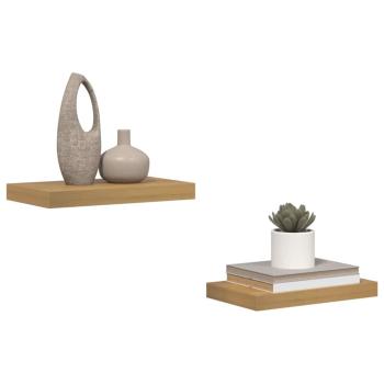 Wandregale 2 pcs Braun 40 x 23,5 x 4 cm Holzwerkstoff