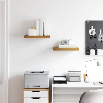 Wandregale 2 pcs Braun 40 x 23,5 x 4 cm Holzwerkstoff