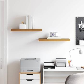 Wandregale 2 pcs Braun 60 x 23,5 x 4 cm Holzwerkstoff