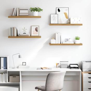 Wandregale 4 pcs Braun 90 x 23,5 x 4 cm Holzwerkstoff