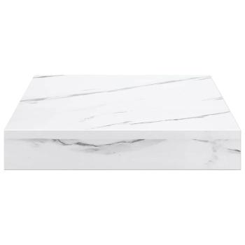 Wandregal Wandhalterung 4 pcs Weiß Marmor 23 x 23,5 x 3,8 cm