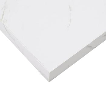 Wandregal Wandhalterung 4 pcs Weiß Marmor 23 x 23,5 x 3,8 cm