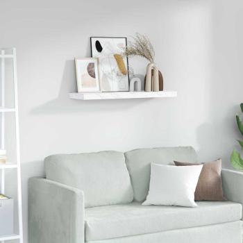 ARDEBO.de - Wandregal Weiß Marmor 90 x 23,5 x 4 cm Holzwerkstoff