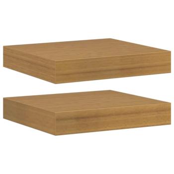 Wandregale 2 pcs Beige 23 x 23,5 x 4 cm Holzwerkstoff