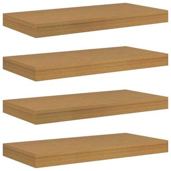 Wandregale 4 pcs Beige 50 x 23,5 x 4 cm Holzwerkstoff