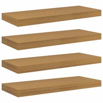 Wandregale 4 pcs Beige 60 x 23,5 x 4 cm Holzwerkstoff