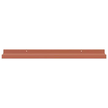 Wandregale mit Regal 2 pcs Rot 60 x 9 x 3 cm Holzwerkstoff