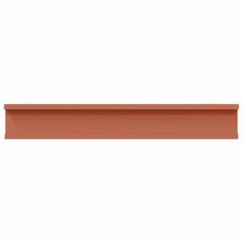 Wandregale mit Regal 2 pcs Rot 60 x 9 x 3 cm Holzwerkstoff