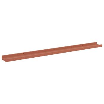 Wandregale mit Regal 2 pcs Rot 100 x 9 x 3 cm Holzwerkstoff