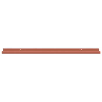 Wandregale mit Regal 2 pcs Rot 100 x 9 x 3 cm Holzwerkstoff