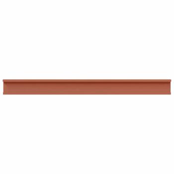 Wandregale mit Regal 2 pcs Rot 100 x 9 x 3 cm Holzwerkstoff