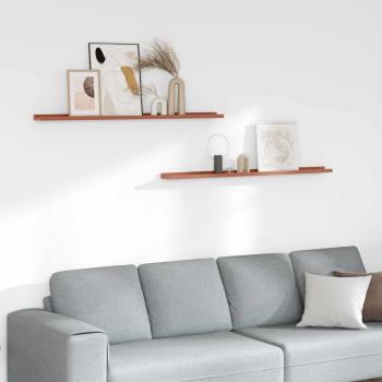 ARDEBO.de - Wandregale mit Regal 2 pcs Rot 115 x 9 x 3 cm Holzwerkstoff