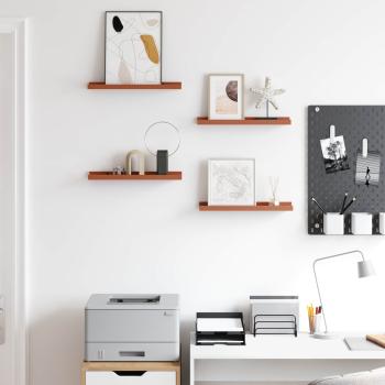 Wandregale mit Regal 4 pcs Rot 40 x 9 x 3 cm Holzwerkstoff