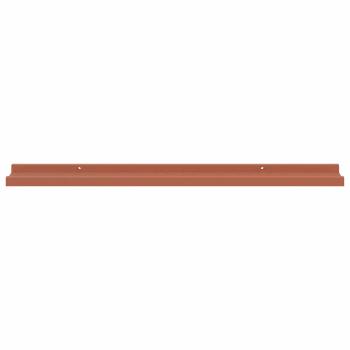 Wandregale mit Regal 4 pcs Rot 80 x 9 x 3 cm Holzwerkstoff