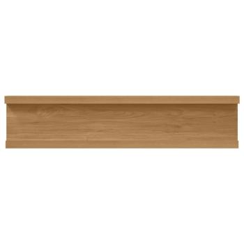 Wandregale mit Regal 2 pcs Braun 40 x 9 x 3 cm Holzwerkstoff