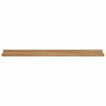 Wandregale mit Regal 2 pcs Braun 80 x 9 x 3 cm Holzwerkstoff