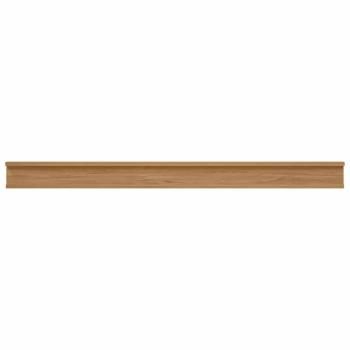 Wandregale mit Regal 2 pcs Braun 115 x 9 x 3 cm Holzwerkstoff