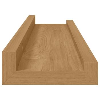 Wandregale mit Regal 4 pcs Braun 40 x 9 x 3 cm Holzwerkstoff