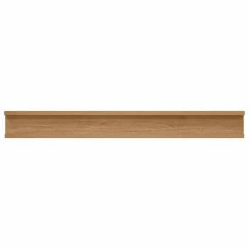 Wandregale mit Regal 4 pcs Braun 80 x 9 x 3 cm Holzwerkstoff