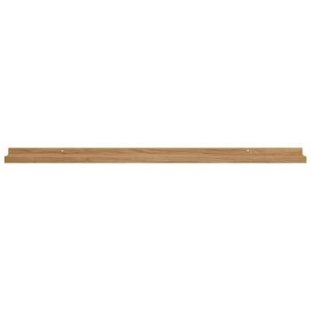 Wandregale mit Regal 4 pcs Braun 100 x 9 x 3 cm Holzwerkstoff