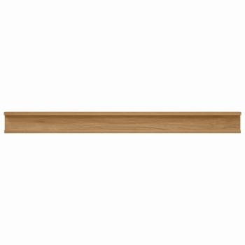 Wandregale mit Regal 4 pcs Braun 100 x 9 x 3 cm Holzwerkstoff