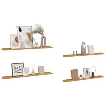 Wandregale mit Regal 4 pcs Beige 100 x 9 x 3 cm Holzwerkstoff